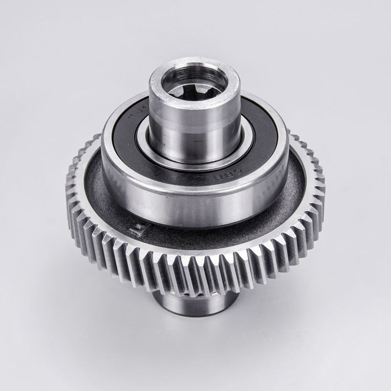 Thép rèn chính xác đầu ra bánh răng trục với vòng bi cho máy nghiền