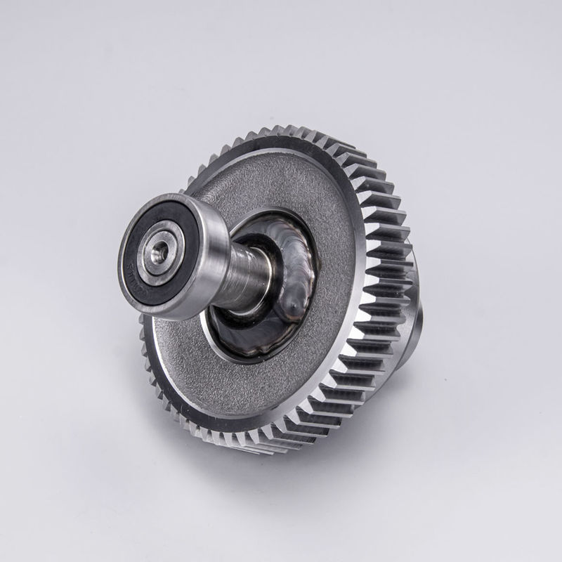 Thép rèn chính xác đầu ra bánh răng trục với vòng bi cho máy nghiền