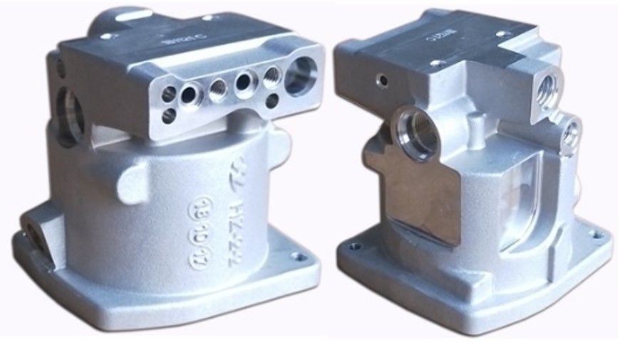 Aluminium Permanent Mold Casting Anodized Hydraulic Manifold Housing cho động cơ bên ngoài